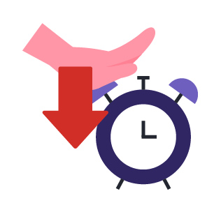 Less procrastination icon